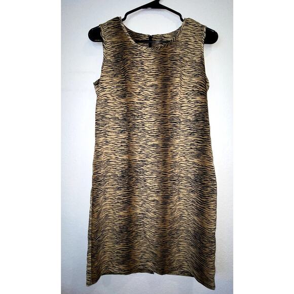 Vintage Fattaneh Bahari Animal Print Mini Dress Size 6P - Picture 1 of 5